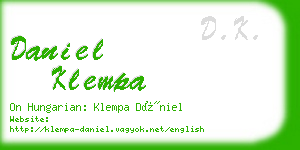 daniel klempa business card